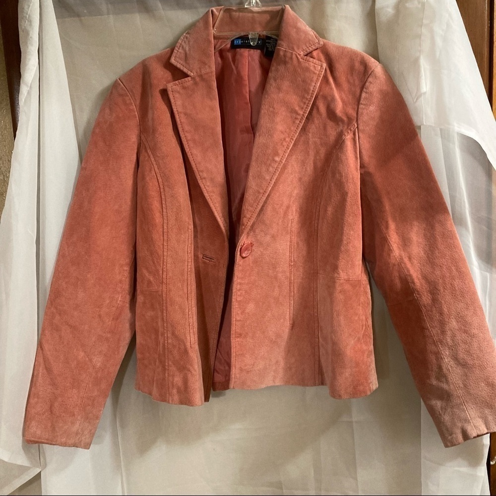 Relativity Suede Leather Shell Jacket - Picture 2 of 8